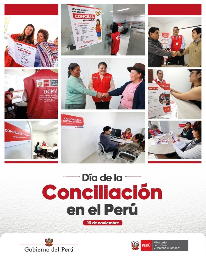 Día de la Conciliación en el Perú MINJUSDH